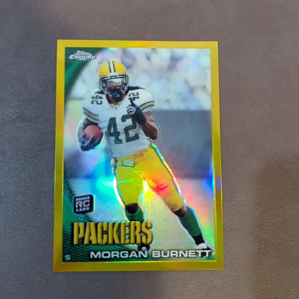 Lot of 3 Morgan Burnett rookie autograph insert Green Bay Packers Topps #42